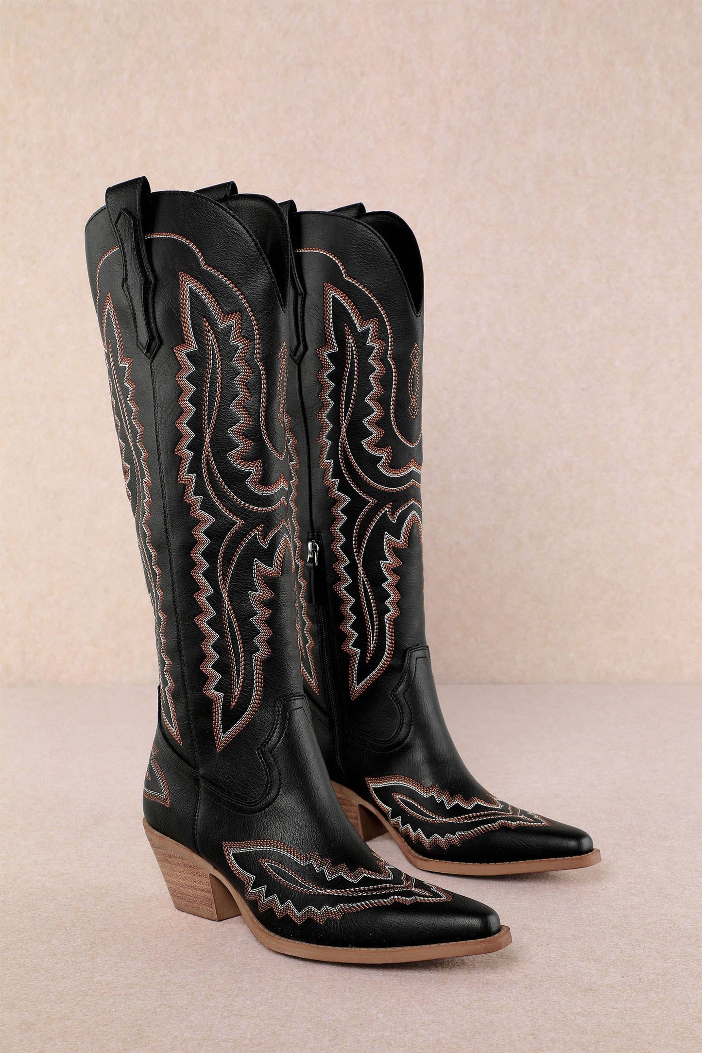 TESS: Dark Brown Cowgirl Boot
