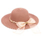 Kids Scallop Hem Paper Straw Floppy Sun Hat