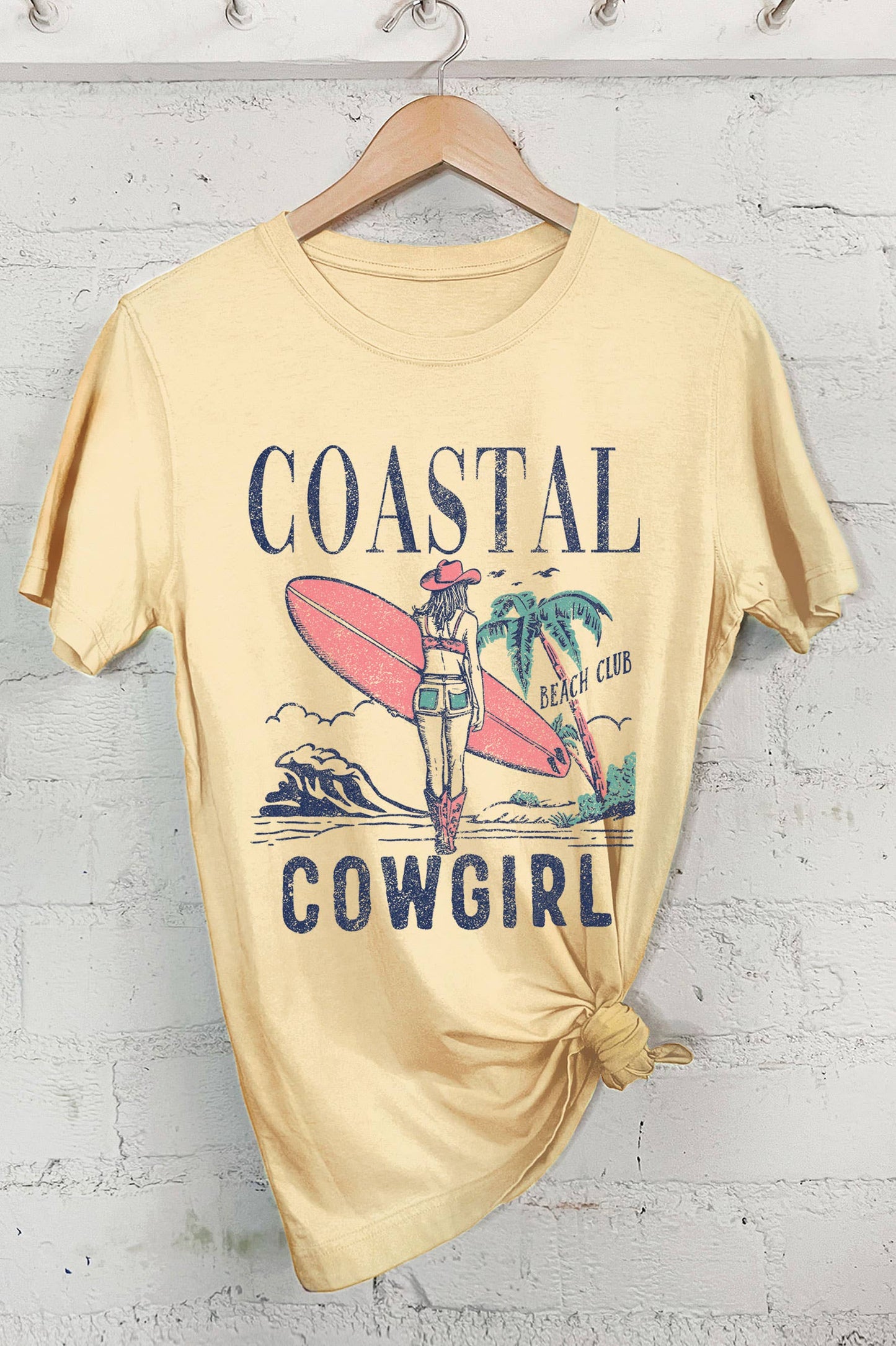 COASTAL COWGIRL BEACH CLUB GRAPHIC TSHIRTS.