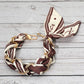 Fabric Scarf Chain Phone Holder Wristlet Strap: Beige