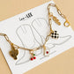 Western Boot Charm Wrap – Gold Chain with Cowgirl Charms: Saddle Up Set