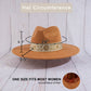 Wide Brim Felt Hat With Floral Ribbon Band
