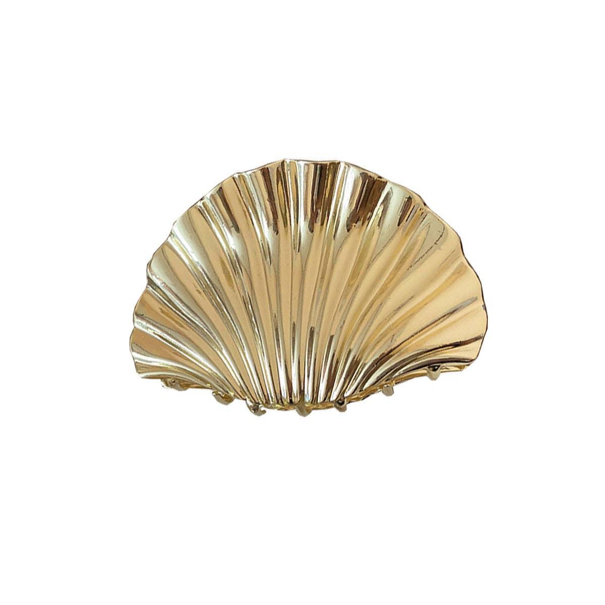 Gold Seashell Hair Claw Clip