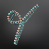 Western Navajo Pearl Inspired Claw Clip - Hair Clip: Turquoise