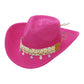 Blue Starfish Straw Coastal Cowgirl Hat: TAN / ONE SIZE