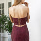 ARIZONA Western Strapless Mini Dress