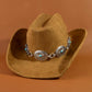 Turquoise Stud Concho Belt Western Cowboy Hat