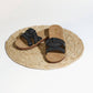 Cindy Rhinestone Crisscross Strap Slide Sandal
