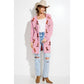 Cowgirl boots print Knit casual style Cardigan