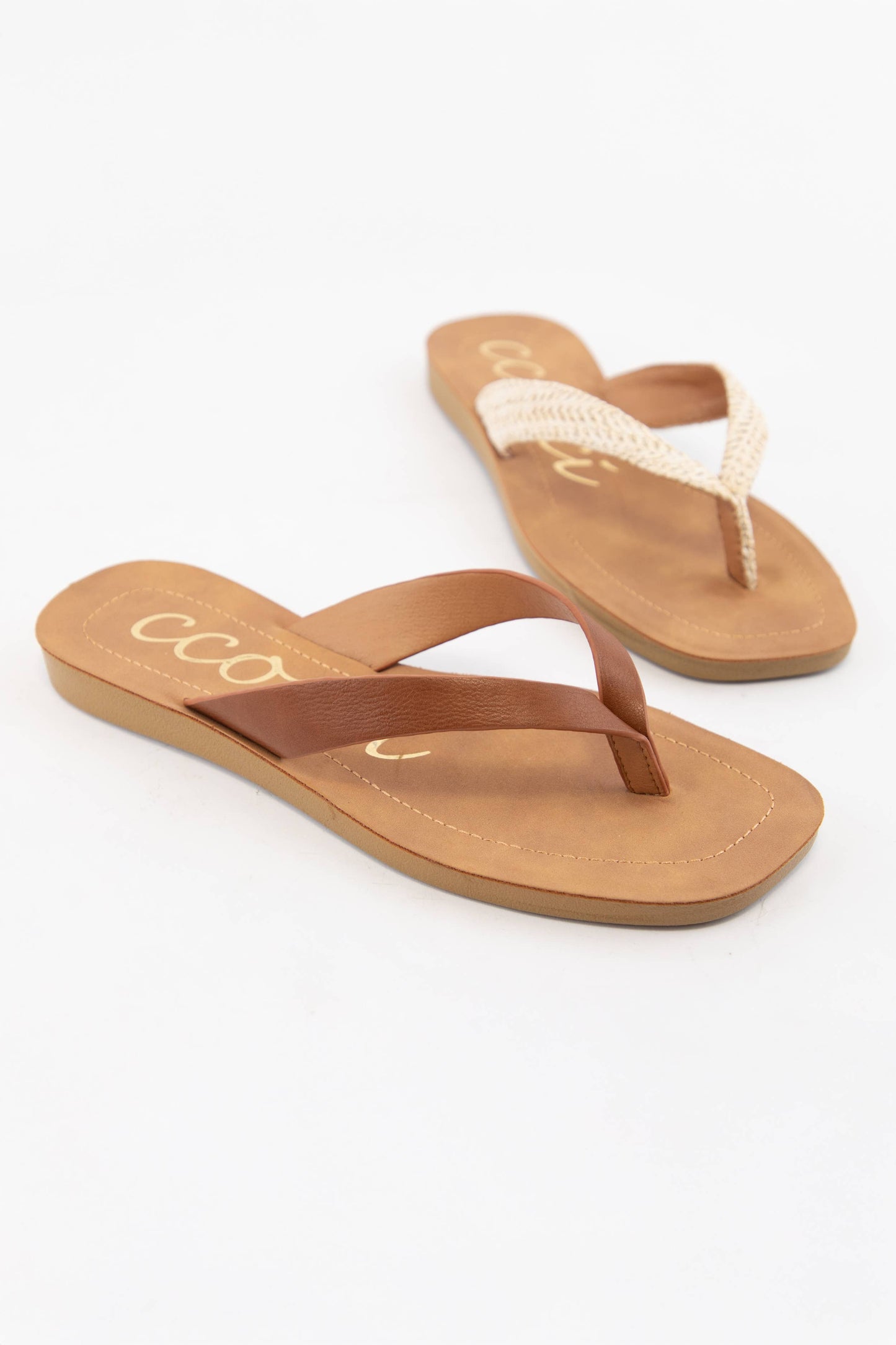 SIA MINIMAL STRAP DESIGN FLIP FLOP THONG SANDALS