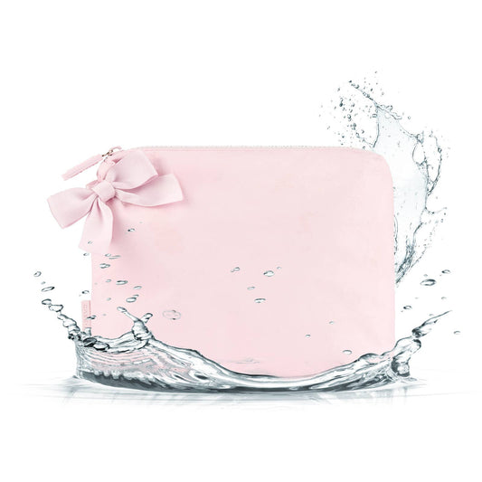 Special Edition Ballet Pink Bow Waterproof Beach Zip Pouch