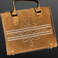 Western Boot Stitch Suede Leather Handbag