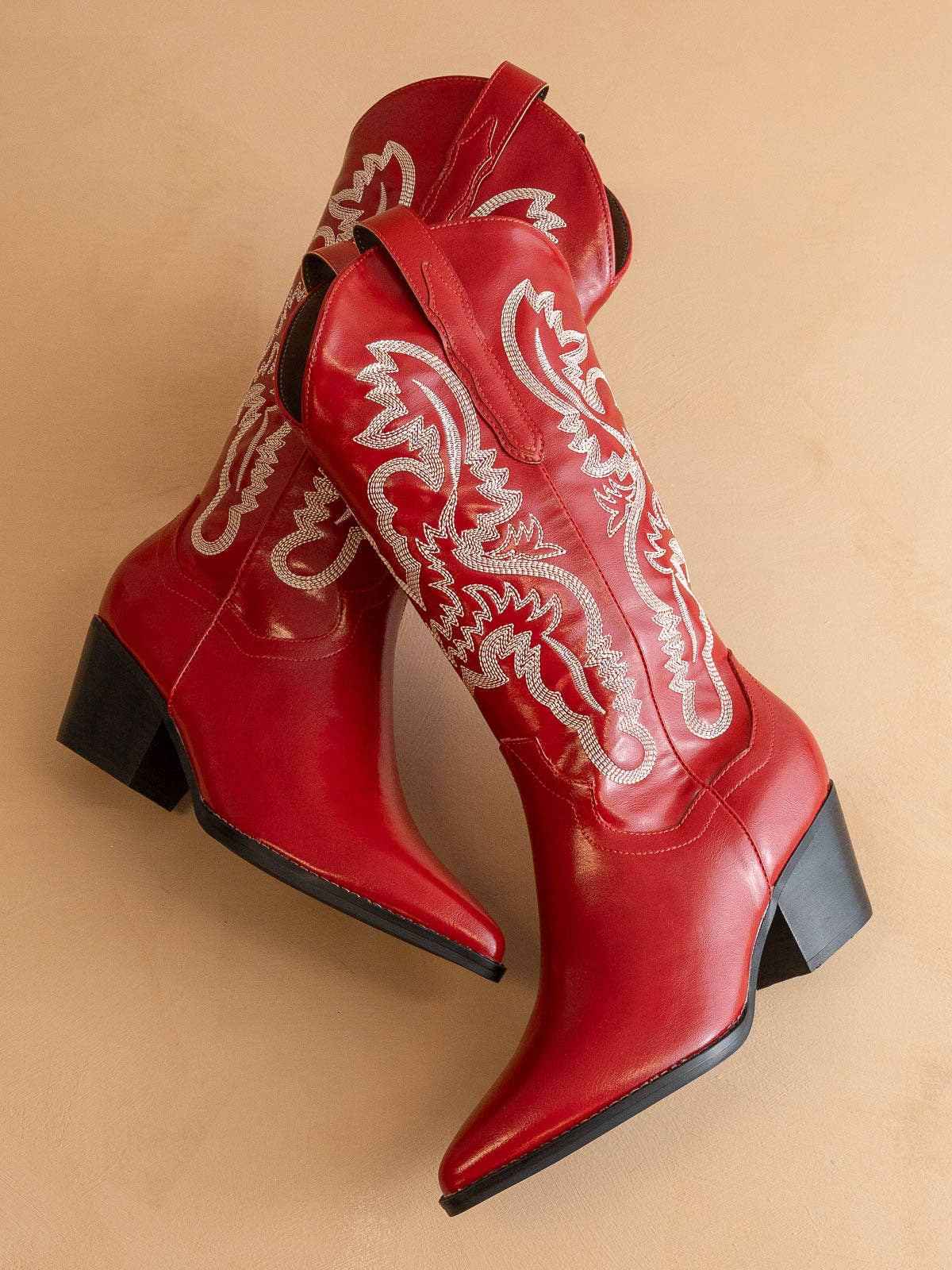 The Amaya | Cherry Classic Western Boot: CHERRY