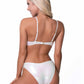 421611-MATELLIC WHITE TWO PIECE BIKINI SET