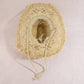 Frayed Edge Open Weave Straw Cowboy Hat: IV