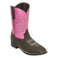 TuffRider Children's Voyageurs Square Toe Western Boot: Mocha