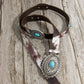 Oval Concho Buckle Western Belt