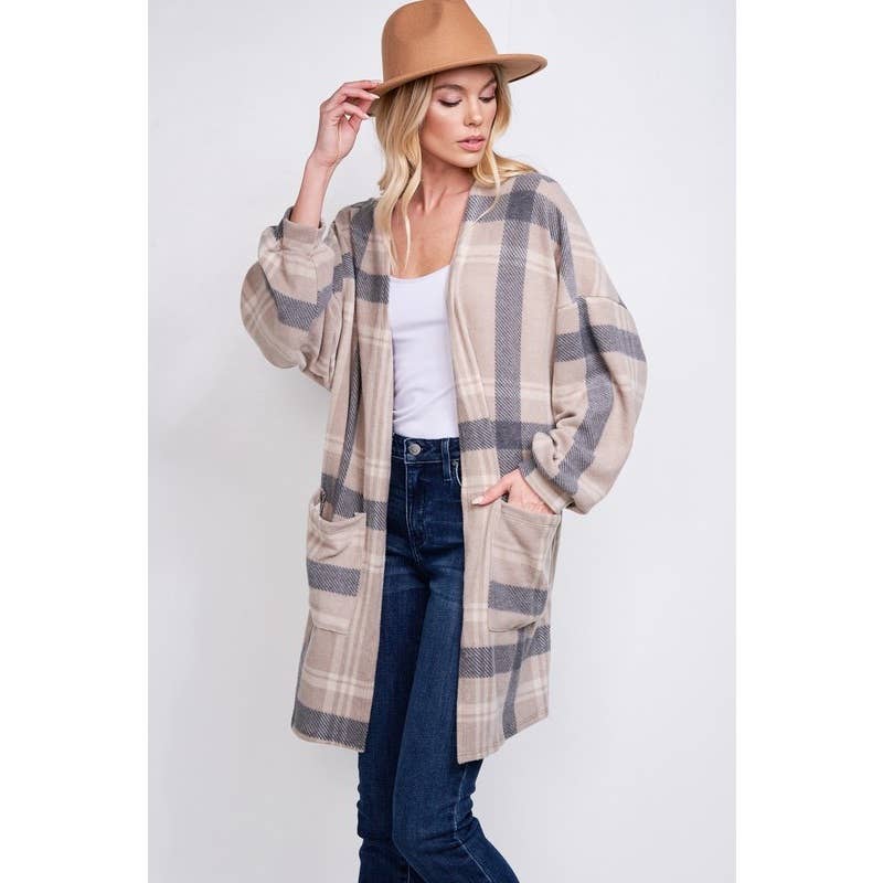 Plaid Loose fit cardigan
