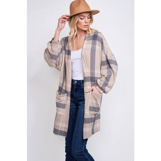 Plaid Loose fit cardigan