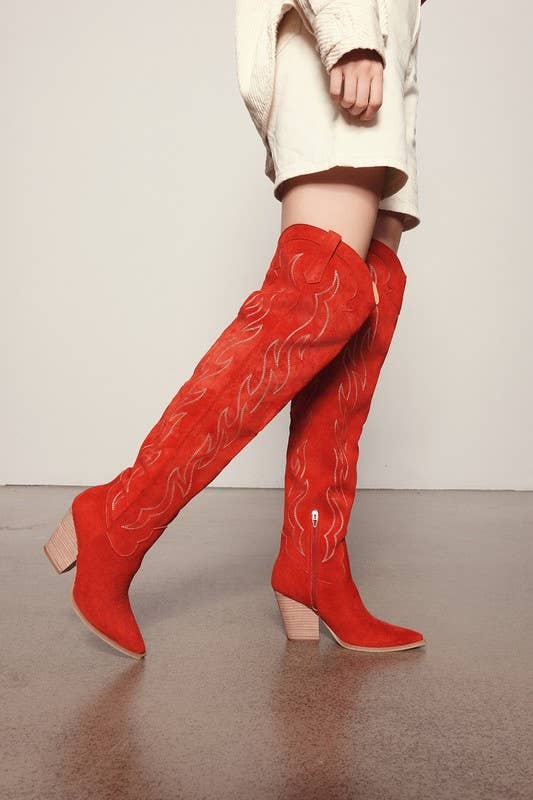 ABBY: Khaki Cowgirl Boot