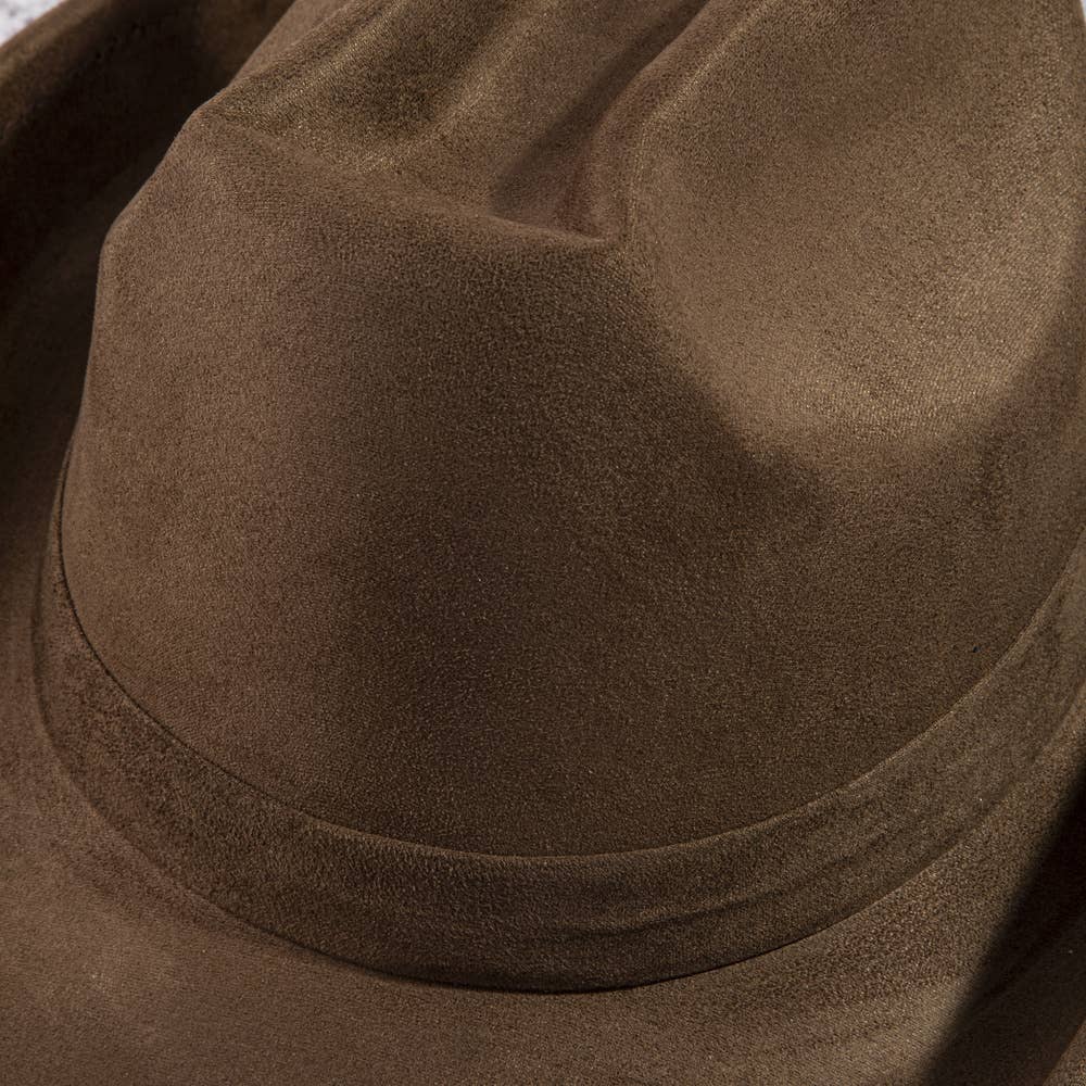 Cow Print Suede Cowboy Hat