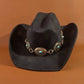 Turquoise Stud Concho Belt Western Cowboy Hat