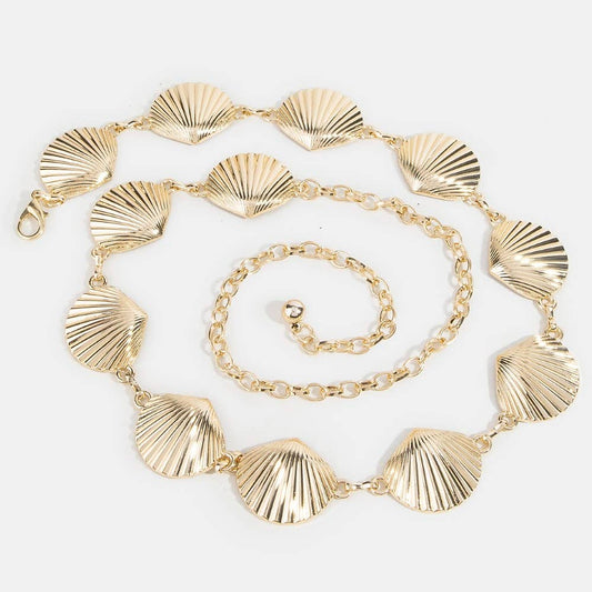 Seashell Link Chain Belt: