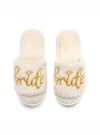 Indoor / Outdoor Slide Slippers - "Bride" - White: M/L
