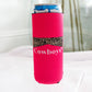 Pink Cowgirls/Cowboys Tall Coozie 2-Pack