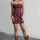 ARIZONA  Embroidered Western Strapless Bodycon Mini Dress