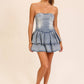 Western Charm Stretch Denim Dress