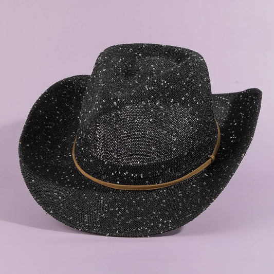 All Over Sequin Cowboy Western Hat