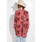 Floral print Knit casual style Cardigan