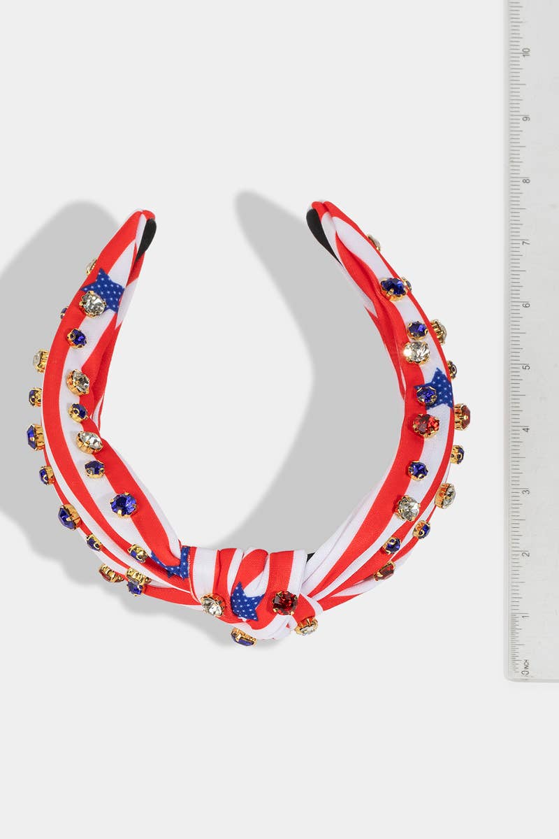 Usa Stars And Stripes Headband: MULTI