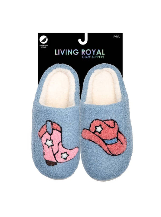 Indoor / Outdoor Slippers - "Wine Time"