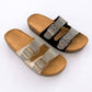 JEWELED BIRKENSTOCK SLIDE: CHAMPAGNE / B18