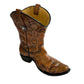 COWBOY BOOT VASE BROWN