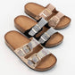 JEWELED BIRKENSTOCK SLIDE: CHAMPAGNE / B18