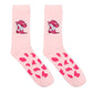 3D Packaged Crew Socks - Western Cowgirl - Pink