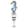 Seahorse Zinc Alloy Wine Bottle Stopper, Painted: Zinc Alloy / 4 1/2" L