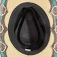 Western Butterfly Concho Detail Straw Cowboy Hat: BR
