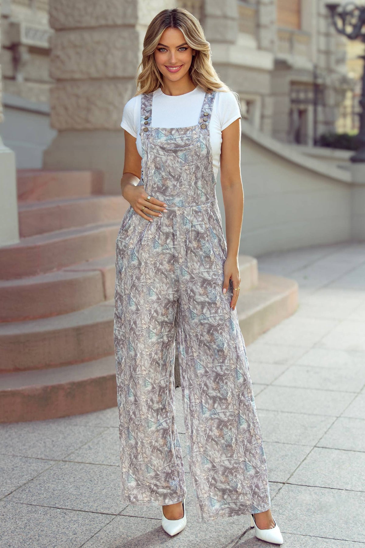 Camo Pocket Overalls: Brown