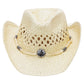 Kids Monochrome Straw Cowboy Hat