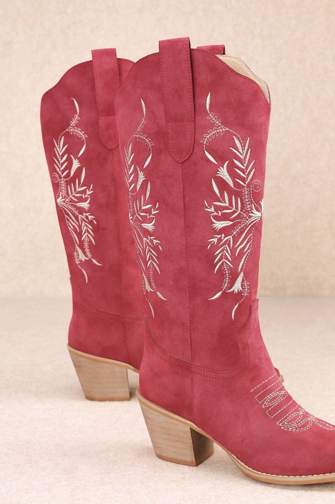 FLORA: TAUPE COWGIRL BOOT