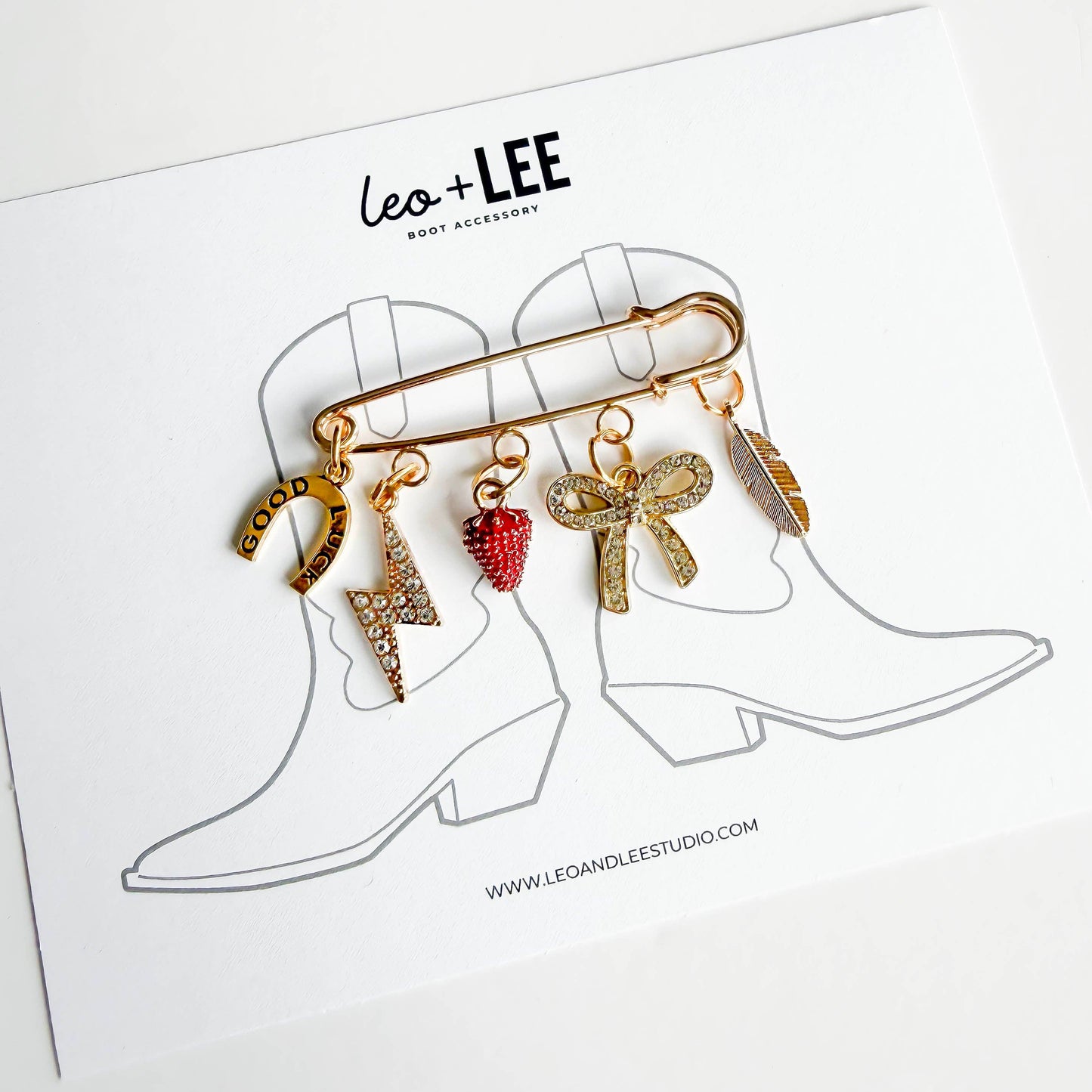 Golden Boot to Birks Charm Pins – Multi-Use Shoe Accessory: The Lucky Rider Charm Pin