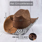 Leopard Print Colorblock Patchwork Cowboy Hat
