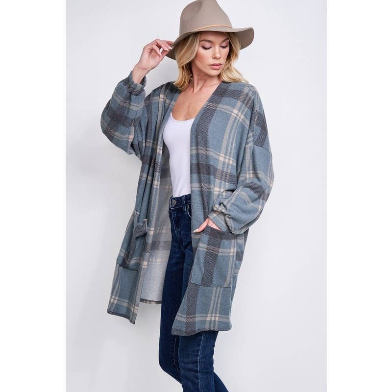 Plaid Loose fit cardigan
