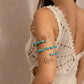 Vintage Irregular Beaded Line Arm Cuff DPJAC2508: Blue / 1