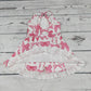 Pink Bow Print Girls Athletic Dresses