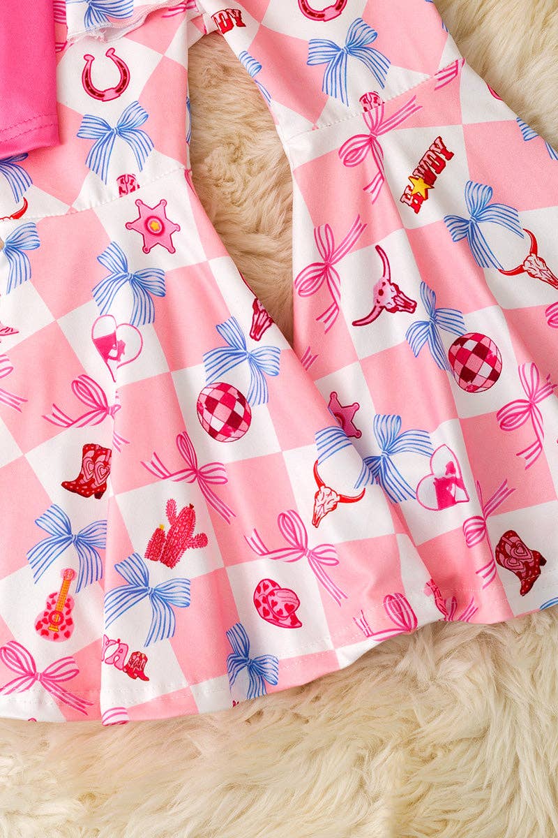 Howdy bell sleeve top and bell bottoms. OFG53462